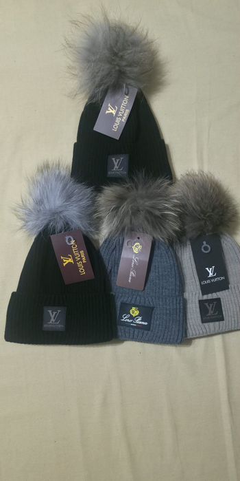 Зимни Дамски Шапки с Естествен косъм.