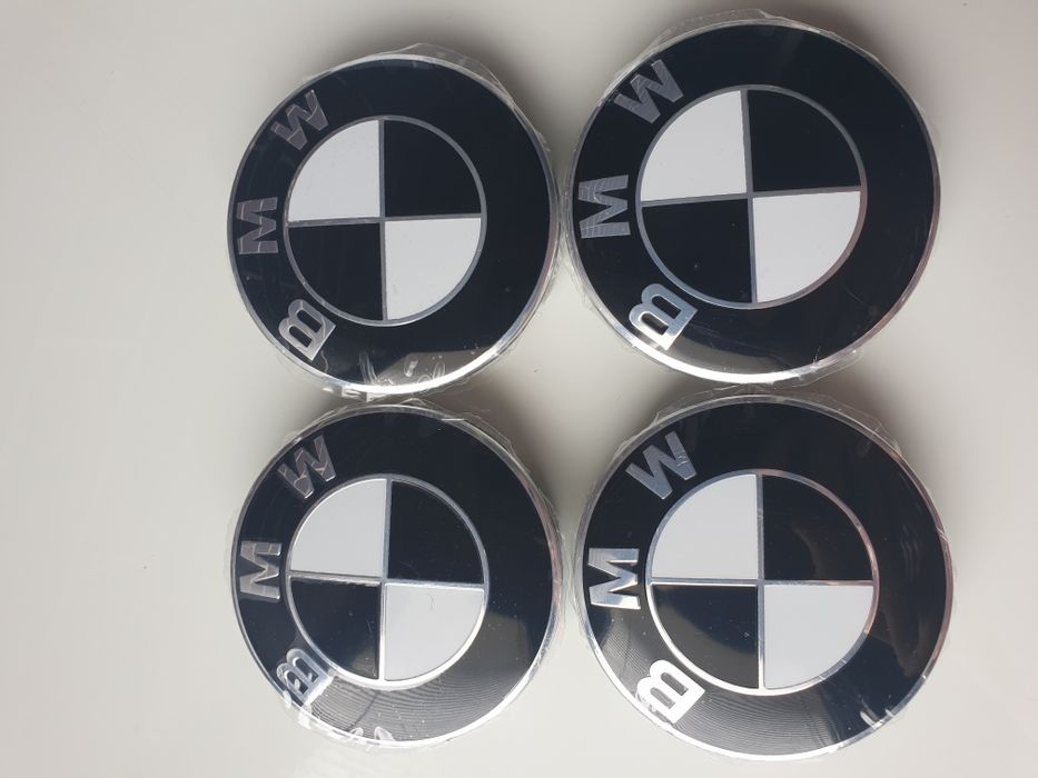 Capace-Jante-Alb-Negre-68mm-Bmw-E46-E60-E90-F10-F30-320-520-D-530-E70