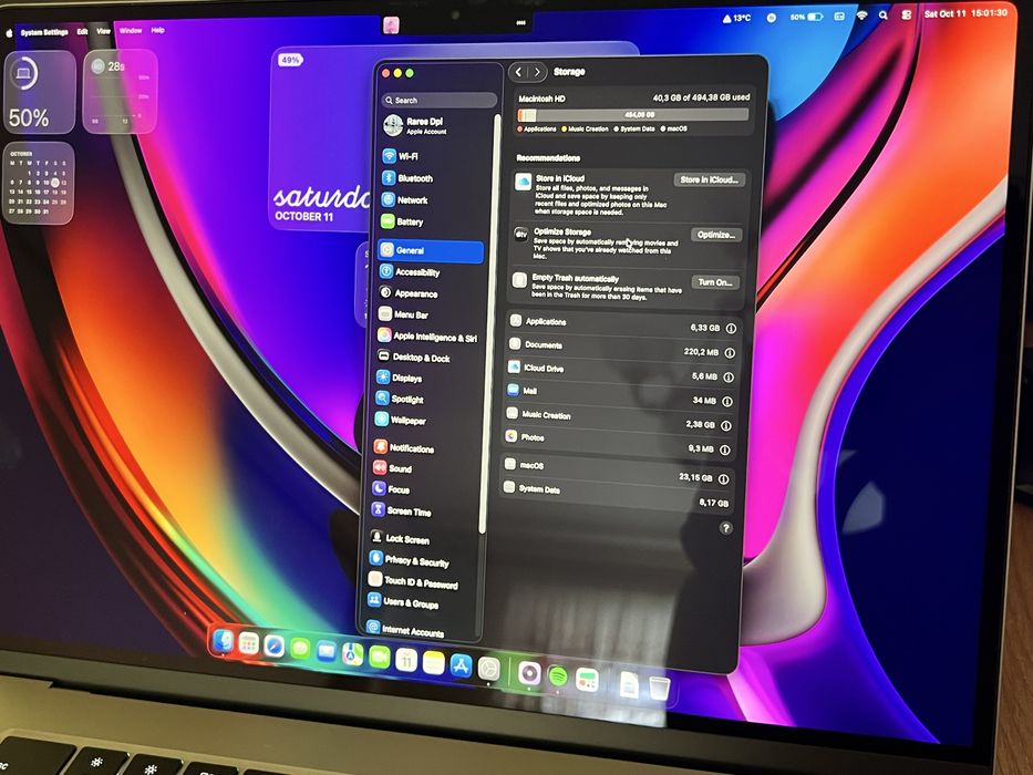 MacBook Air 15” M2 512 GB Silver – Nou, Full Box, Garanție 2026