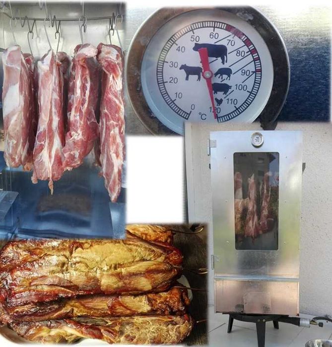 Afumatoare Carnat Carne Branza Peste Alimente Clisa 110x29x47cm BT