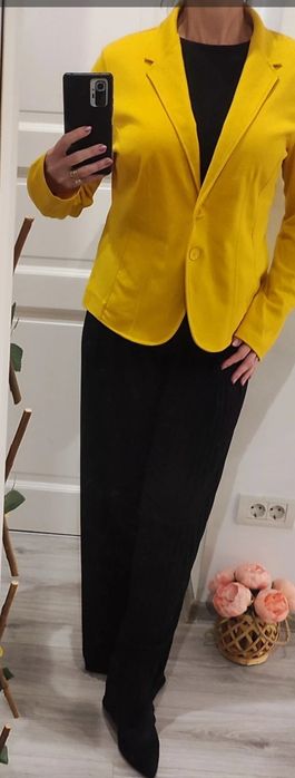 Sacou/blazer office, galben superb, cu eticheta, mărime M, cambrat