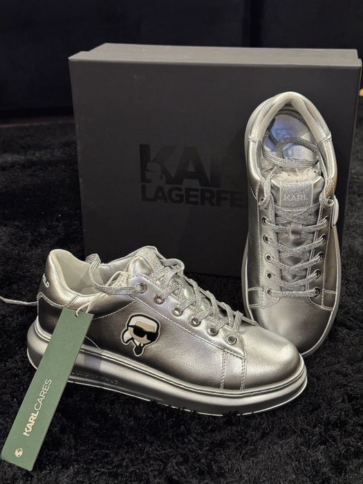 Karl Lagerfeld кожени кецове - чисто нови