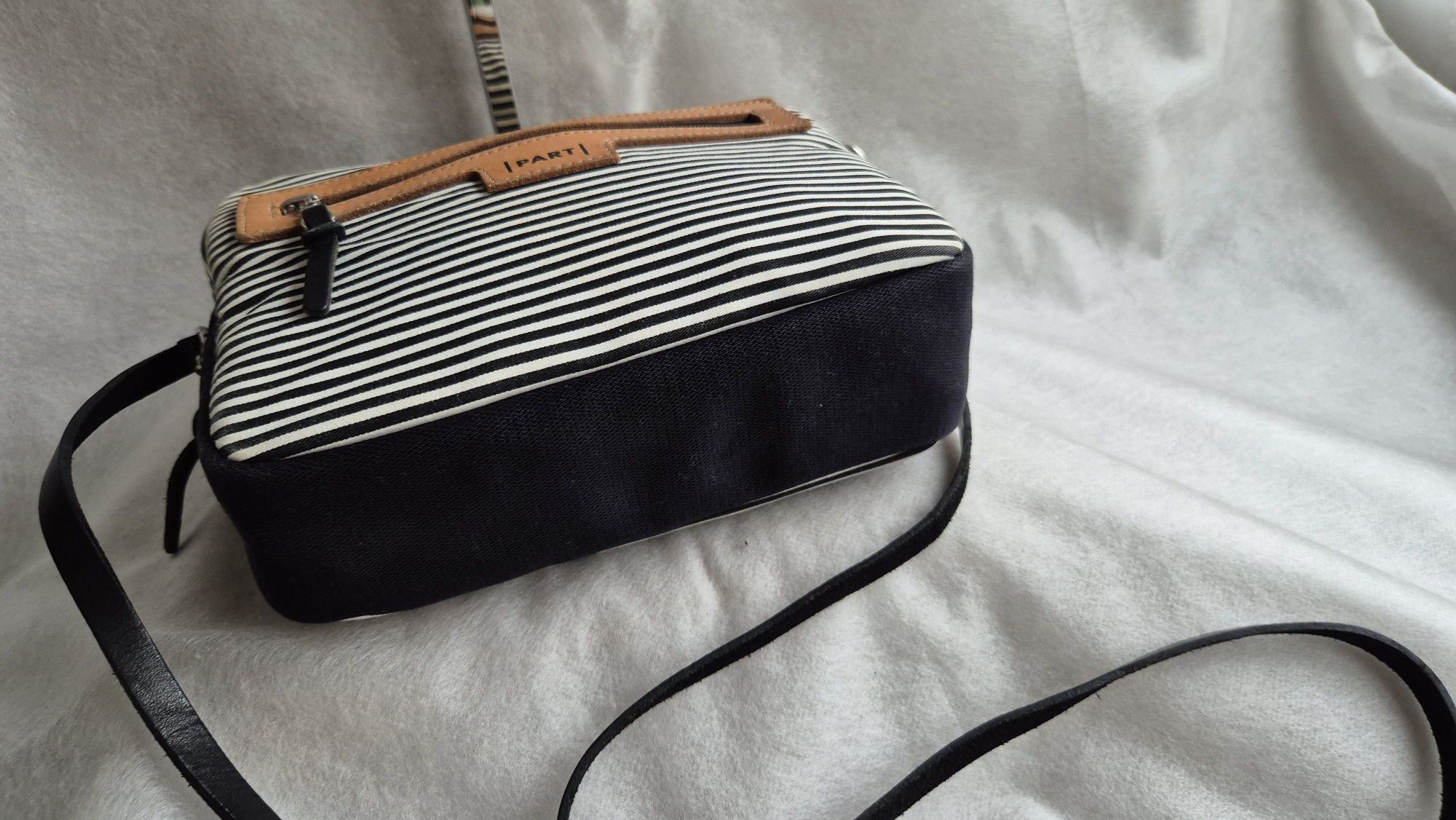 Geanta sti postas piele+textil