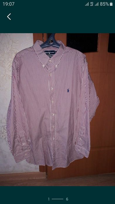 Мужская фирменная рубашка Ralph Lauren размер XXL