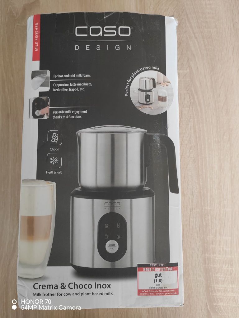 Aparat de spumare lapte, Caso Germany, Crema&Choco, 350 ml, inox