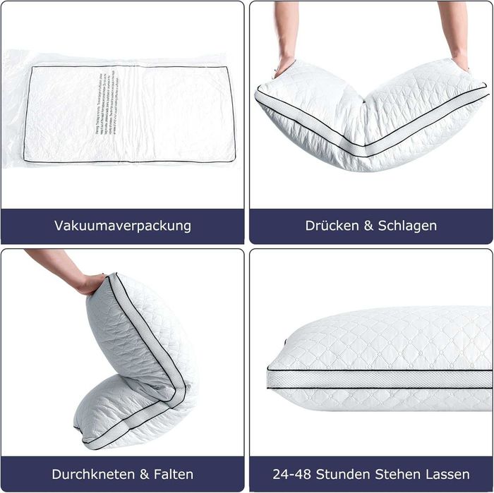 Slybear Ортопедични възглавници Комплект 2бр. 80x40 см