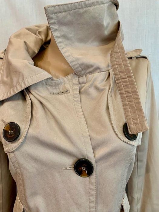Trench cambrat bej auriu