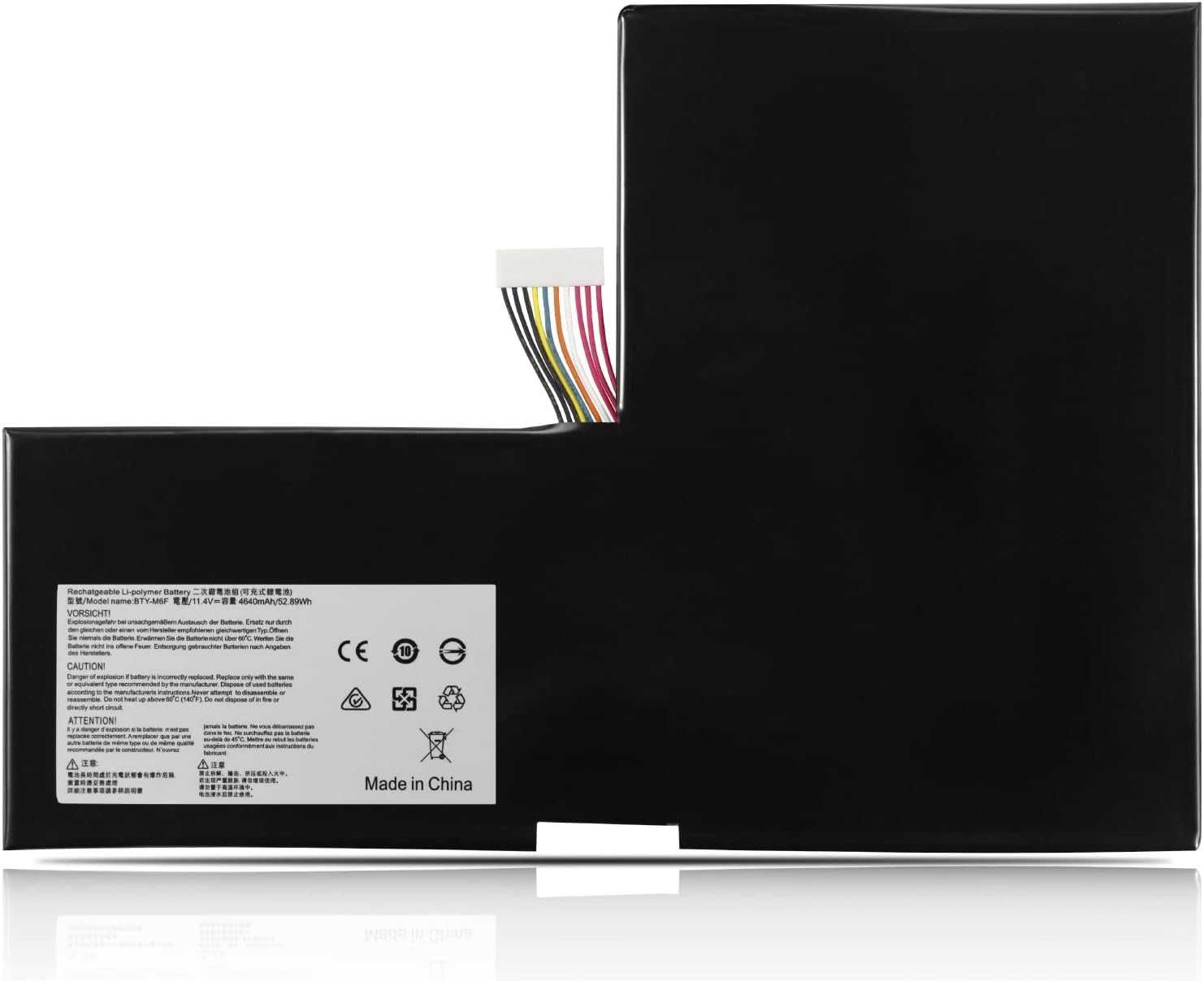 Baterie laptop BTY-M6F MSI (4640mAh 11.4V) acumulator marca KYUER
