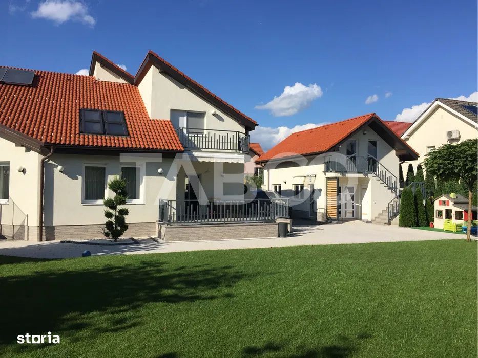 Casa de inchiriat Selimbar si casa oaspeti curte 1000 mp energie verde