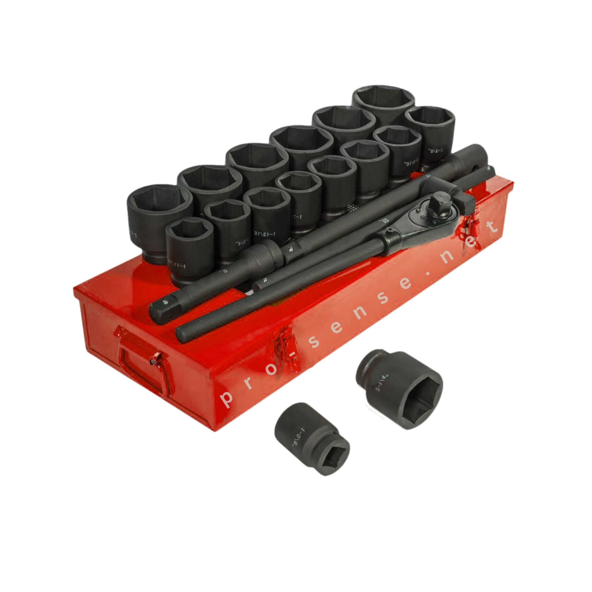 Гедоре 3/4″ с ударни вложки и Тресчотка Шестостен 21 части StahlMayer