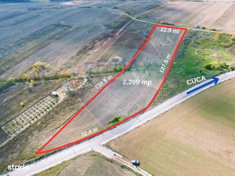 Teren de Vanzare Tulucesti. Potential Logistic, Rezidential 2.200mp