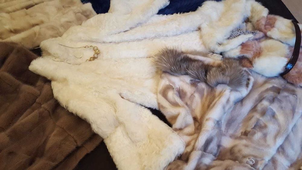 Haina iarna blana naturala , alba