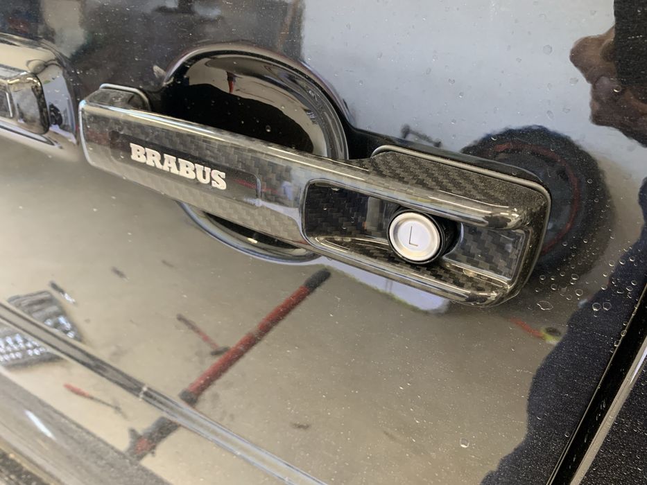 Карбонови дръжки Г класа W463A G63 AMG brabus калъф резервна гума W464