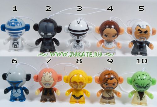 Киндер играчки Star wars Twistheads (2012)