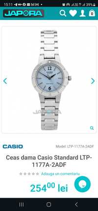 Ceas dama Casio Standard LTP-1177A-2ADF (produs nou)