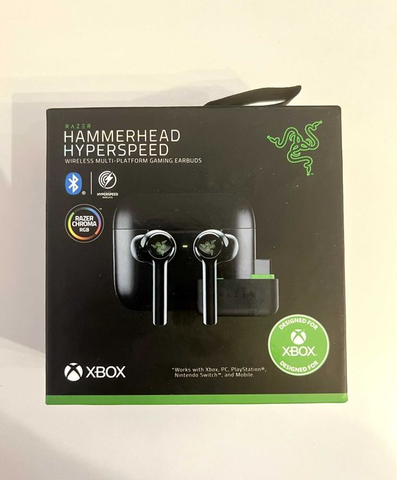 Беспроводные наушники Razer Hammerhead HyperSpeed – Xbox Licensed