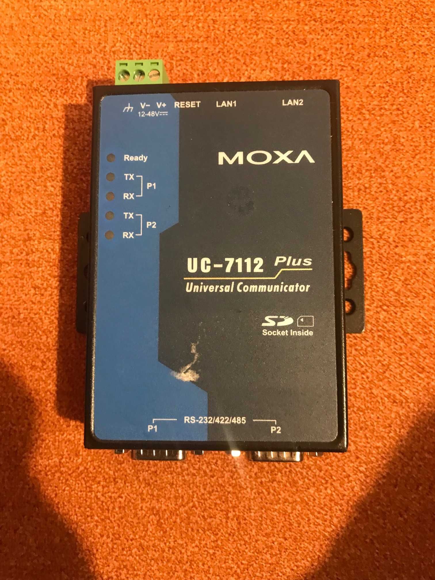 MOXA UC7112 plus конвертор Етернет към 2ХRS232/422/485