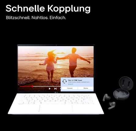 Безжични слушалки LG Tone Free DFP8, In-Ear