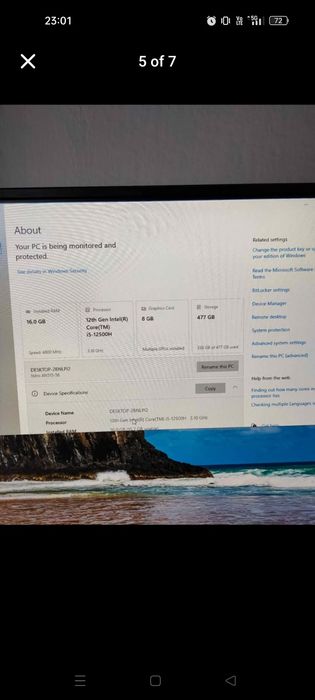 Laptop Acer Nitro 5 i5 12th rtx 4060