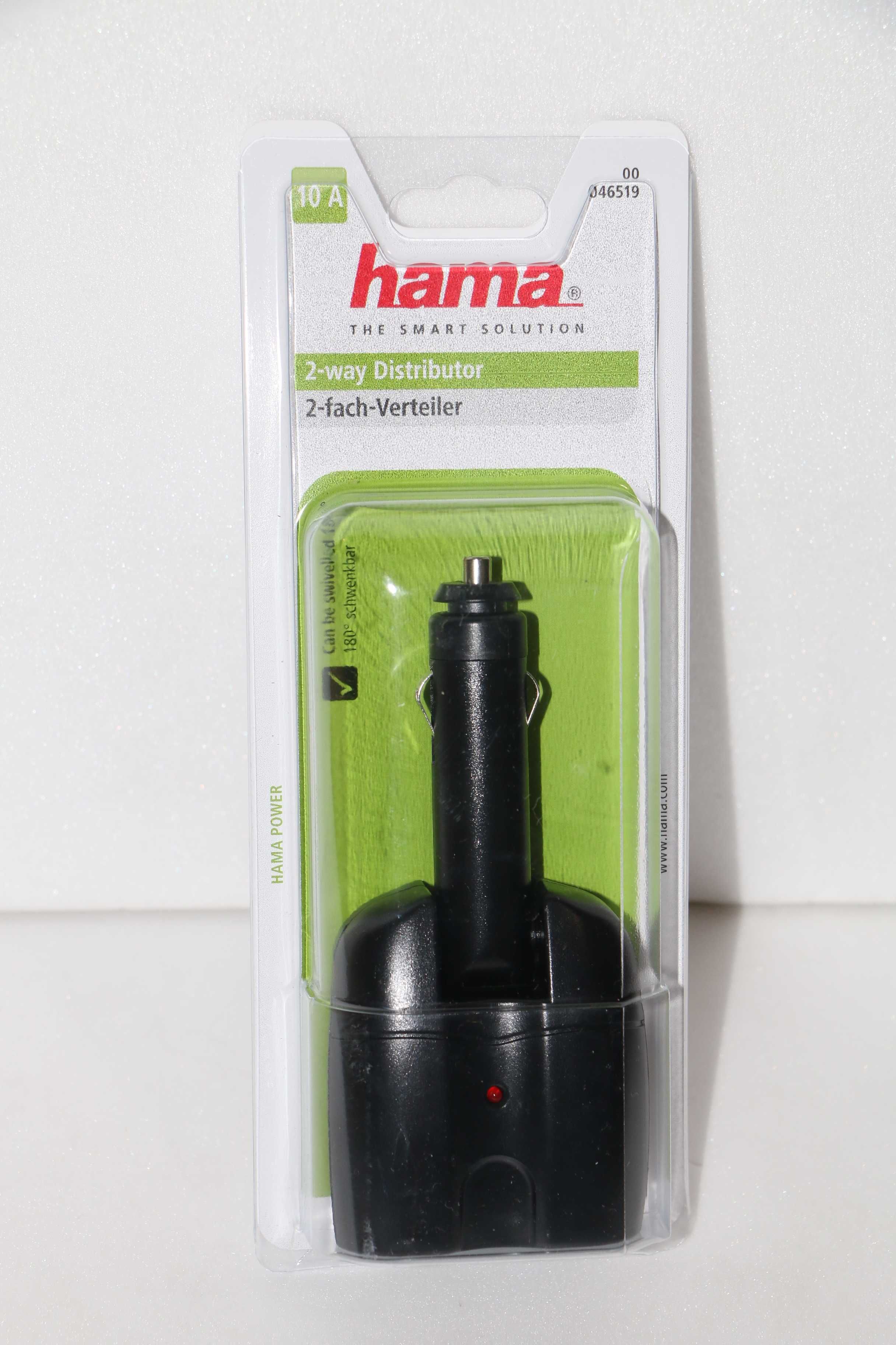 разклонител за запалка на автомобил 12 V, Hama, Германия