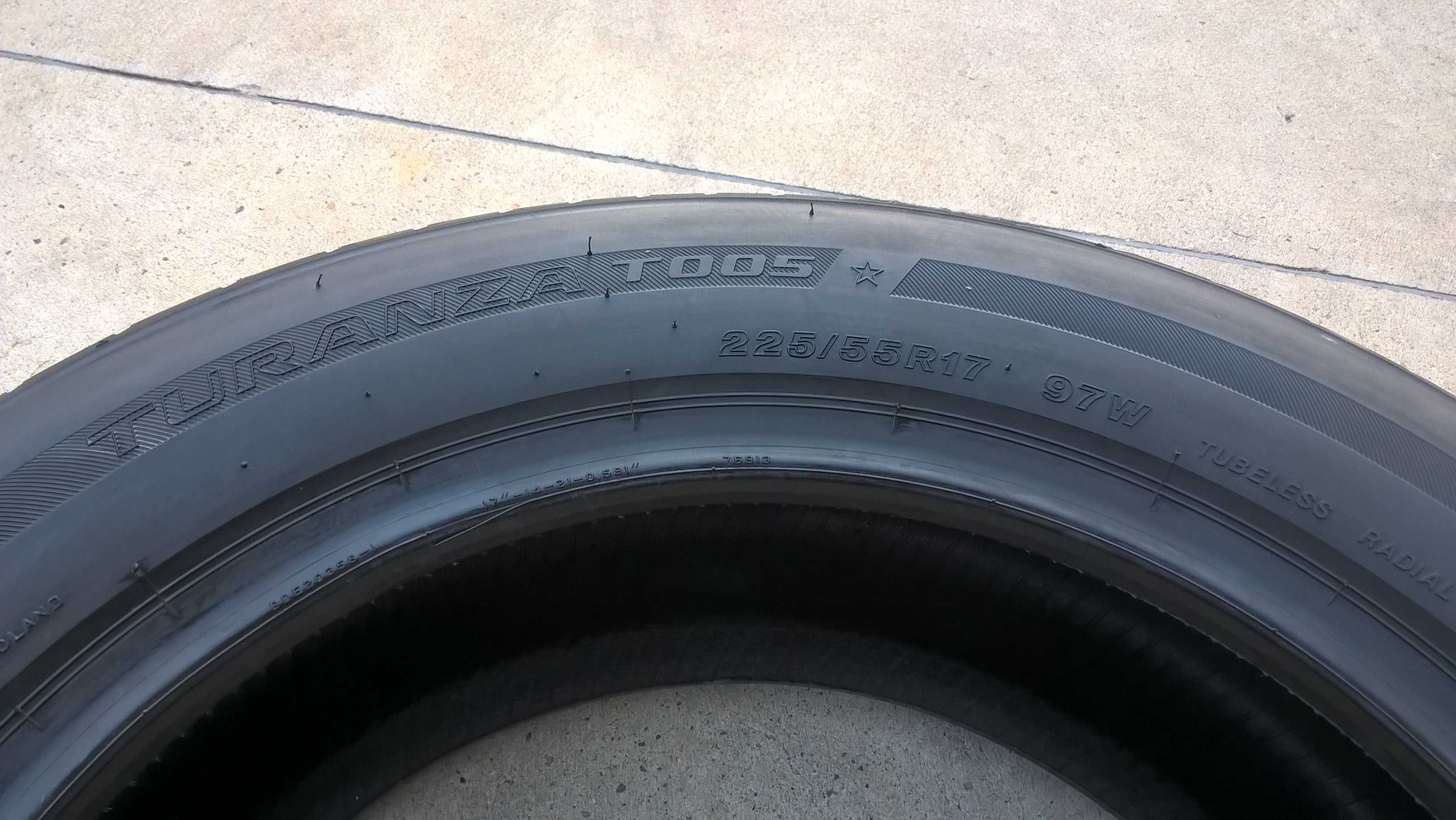 O anvelopa vara 225 55 17 bridgestone turanza T005 profil 6,8 mm