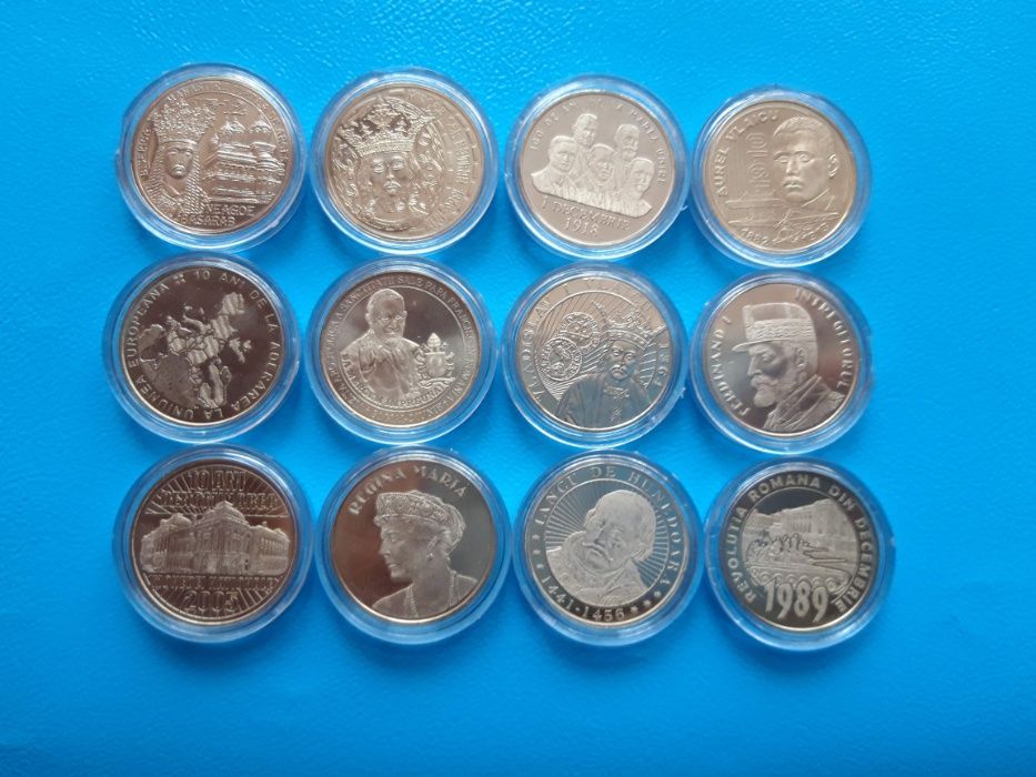 Colectie completa monede 50 bani (2010-2019)
