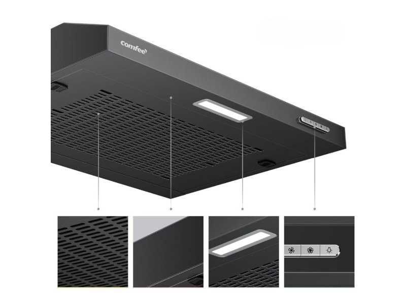 Кухненски Абсорбатор за Вграждане с LED Осветление COMFEE' SLIF17B-60