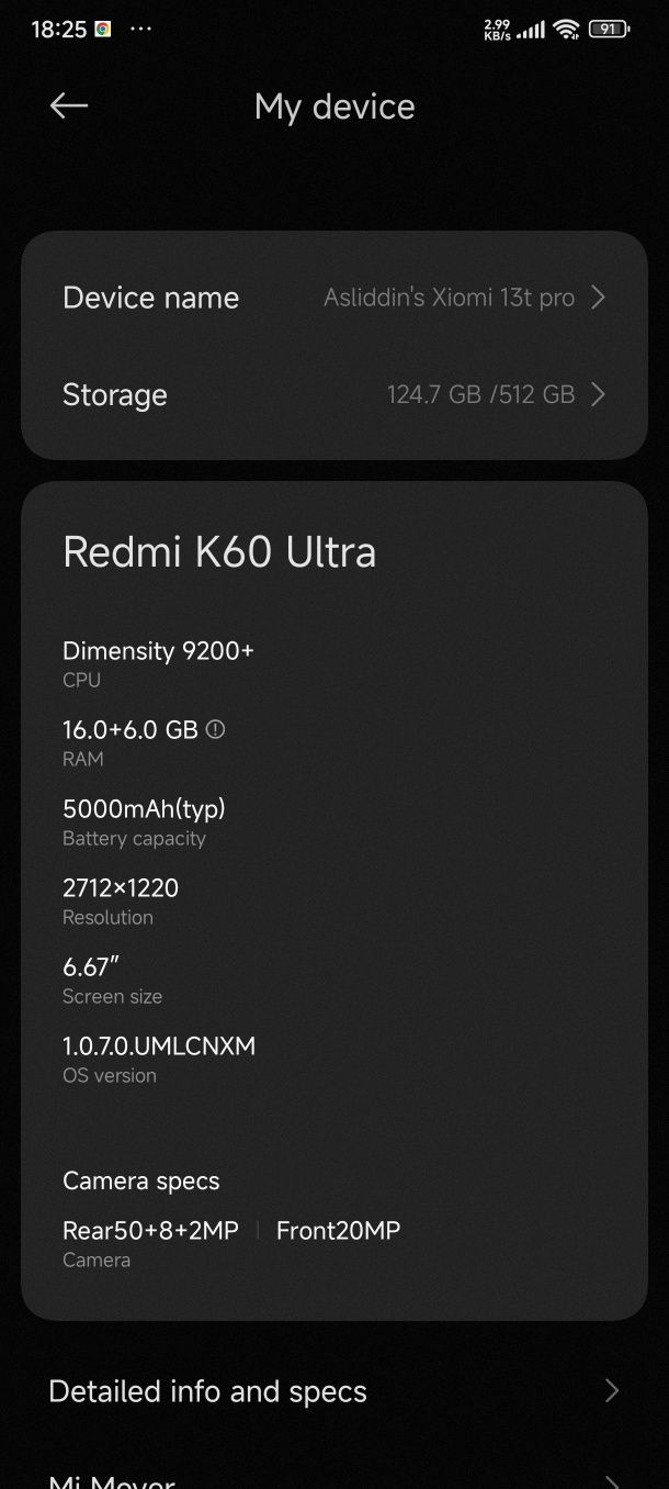 Redmi K60 ultra 16/512