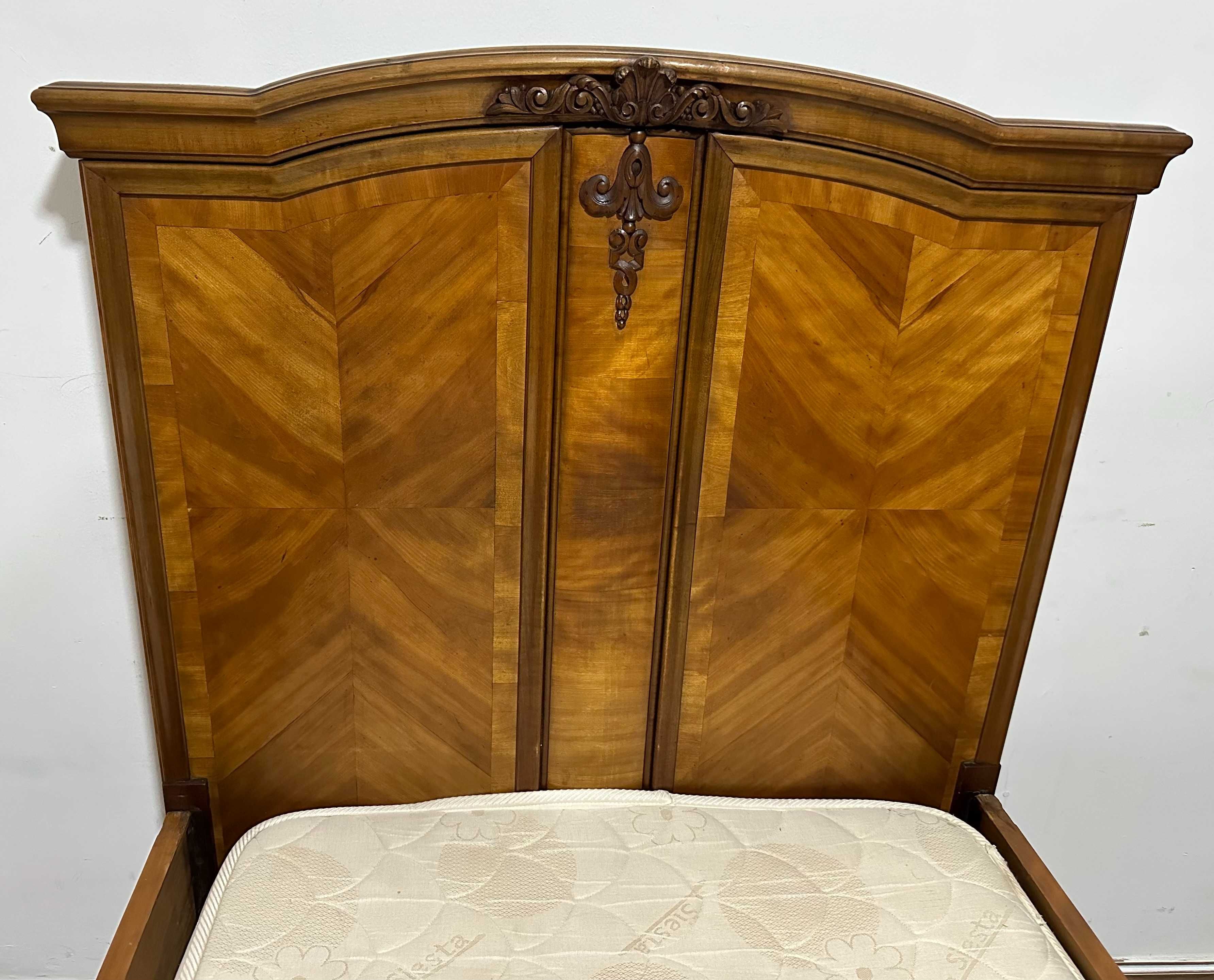 2 buc Pat Vintage din Lemn; Pat single Pentru Saltea 200x100 cm