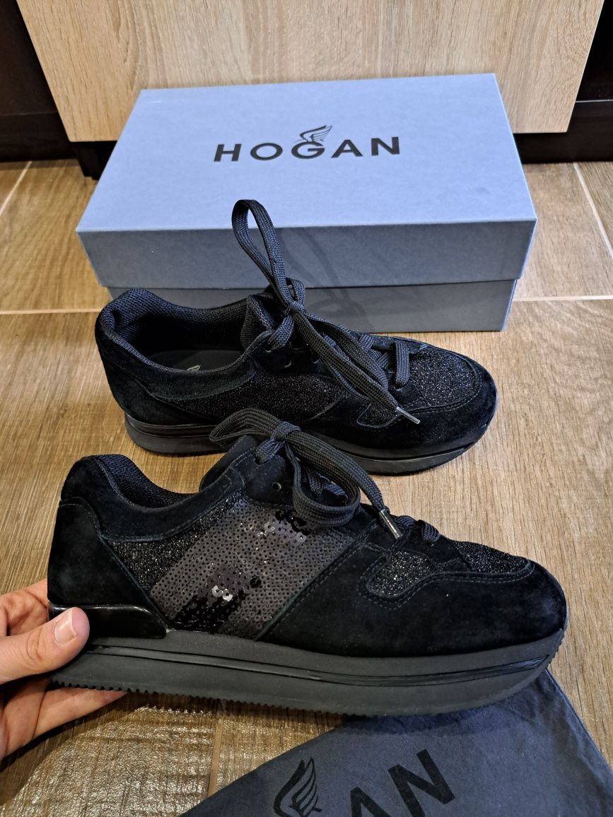 Обувки Hogan черни