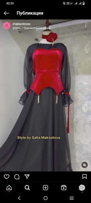 Продам шикарное дизайнерское платье