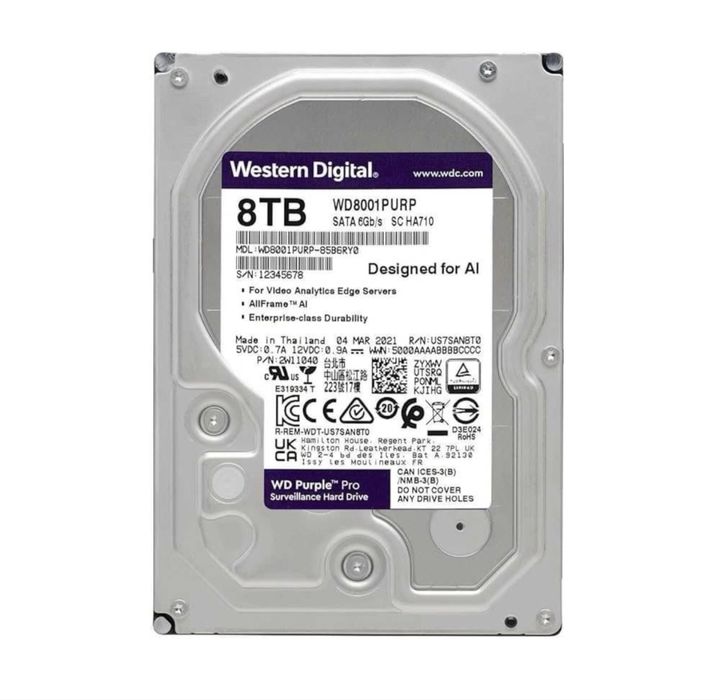 WD purple pro 8tb 550zile