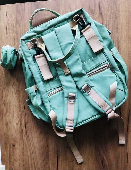 Раница за бебешки принадлежности - зелена