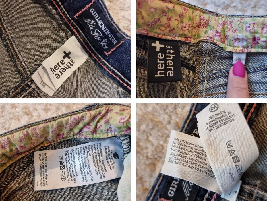 Set 2 blugi marimea 146 pentru fete