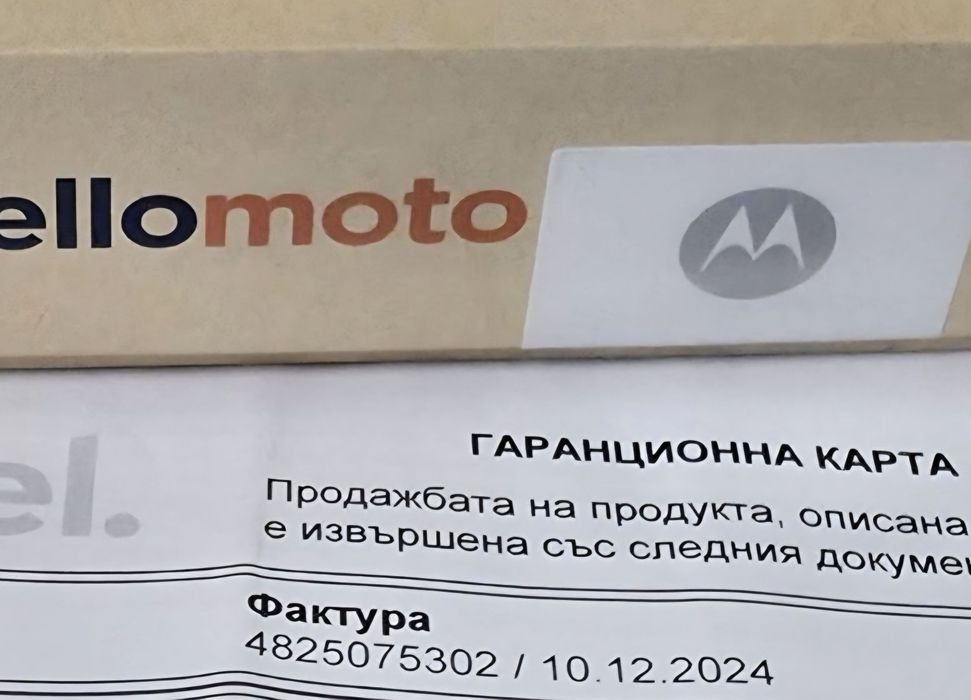 КАТО НОВ 256GB Motorola Edge 50 neo Гаранция Yettel 2027 Grasaille|Сив
