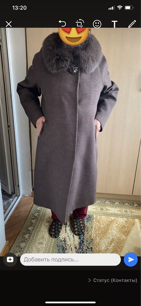СРОЧНО! НОВОЕ Кашемировое пальто Турция
