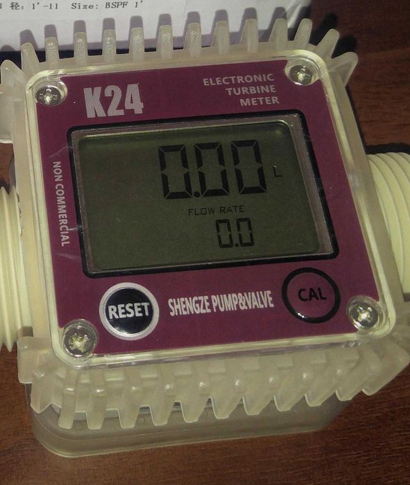 Цифровой турбинный счетчик для всех видов жидкостей ЖК-дисплеем K24