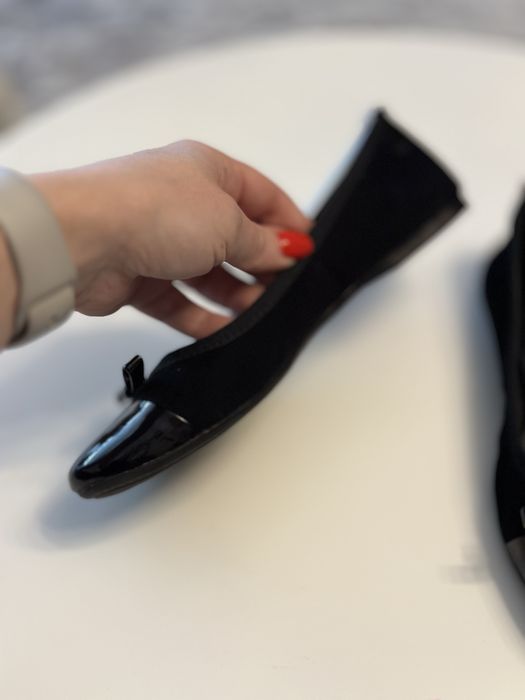 Balerini negri piele intoarsa 36