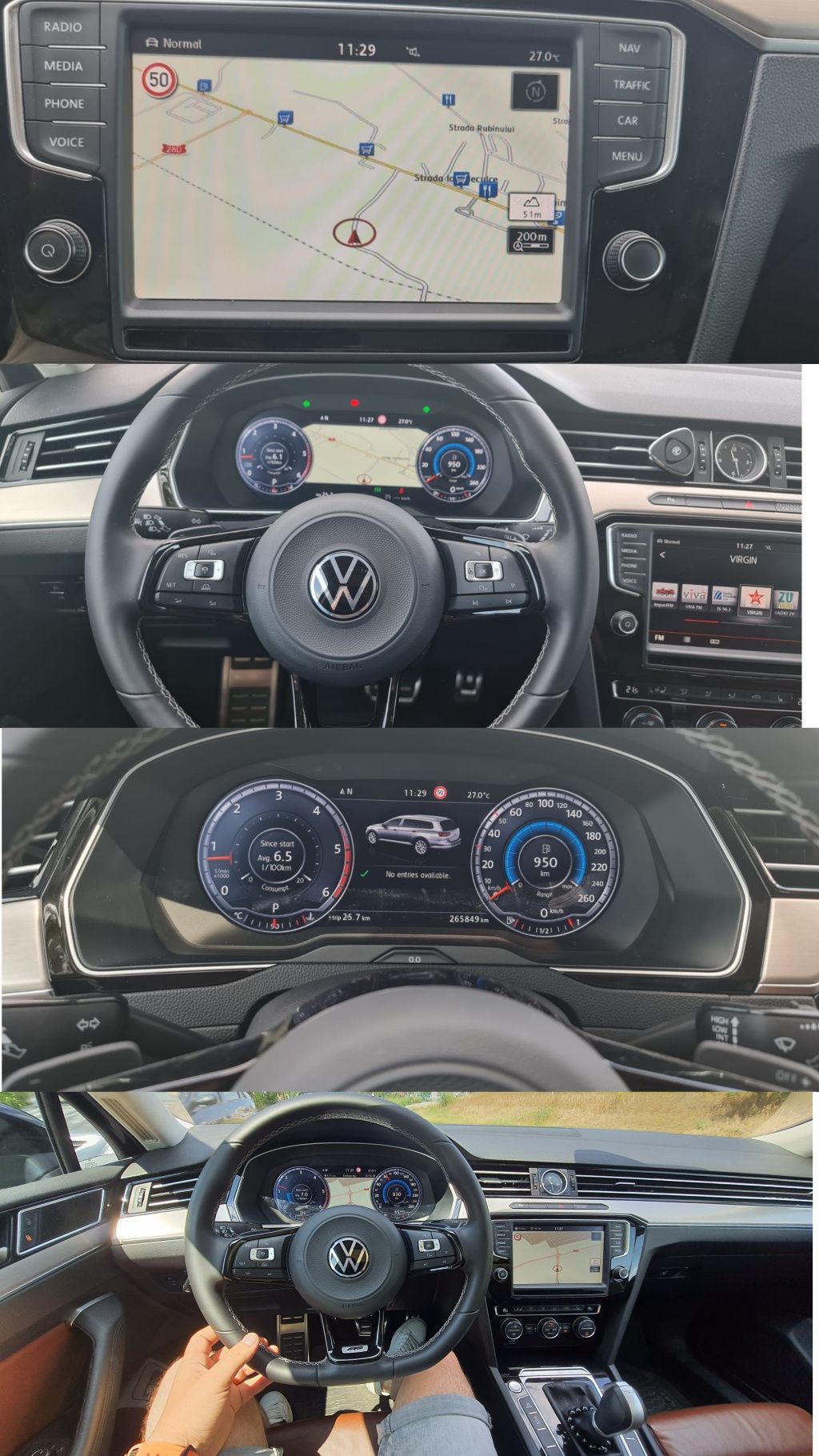 VW passat B8 R-line cokpit piele dsg panoramic