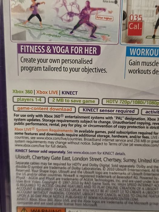 Joc/jocuri Kinect Your Shape: Fitness Evolved Xbox360 original