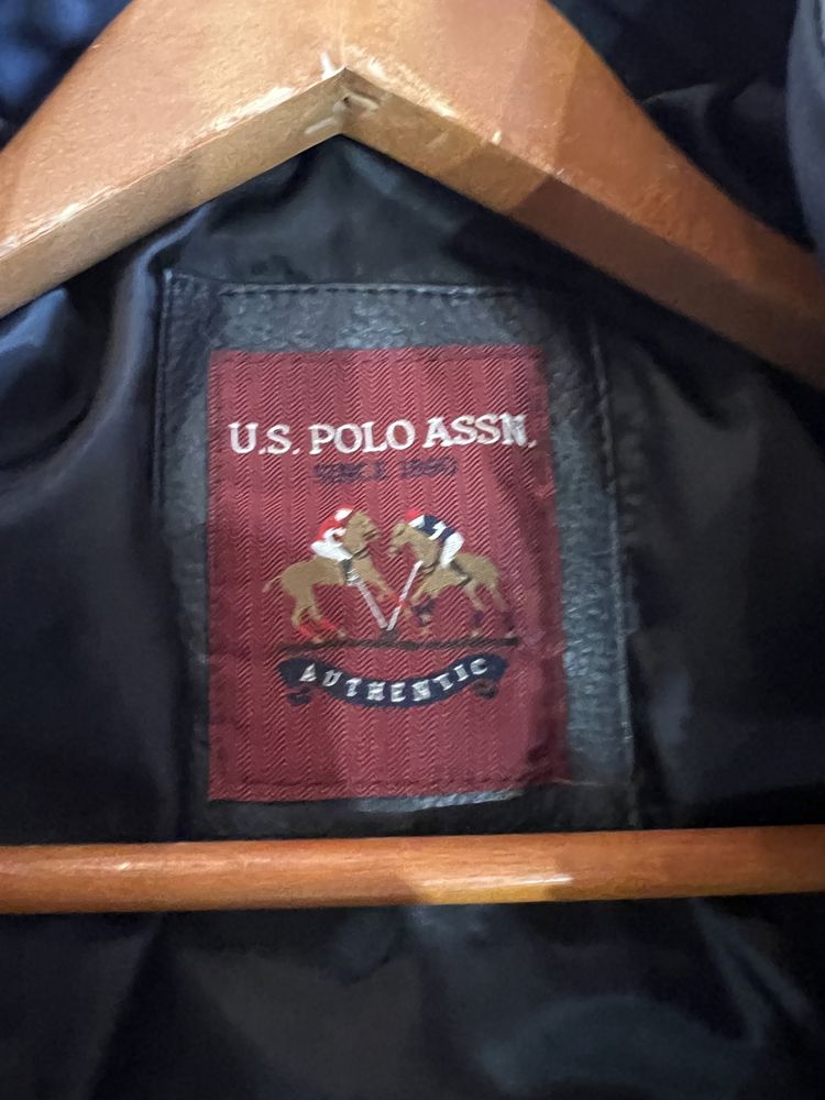 US Polo Assn кожено яке (екокожа) ново*