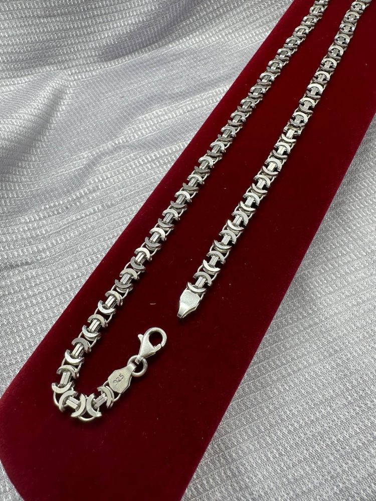 Серебряный шикарный трос Серебро 925. Доставка.