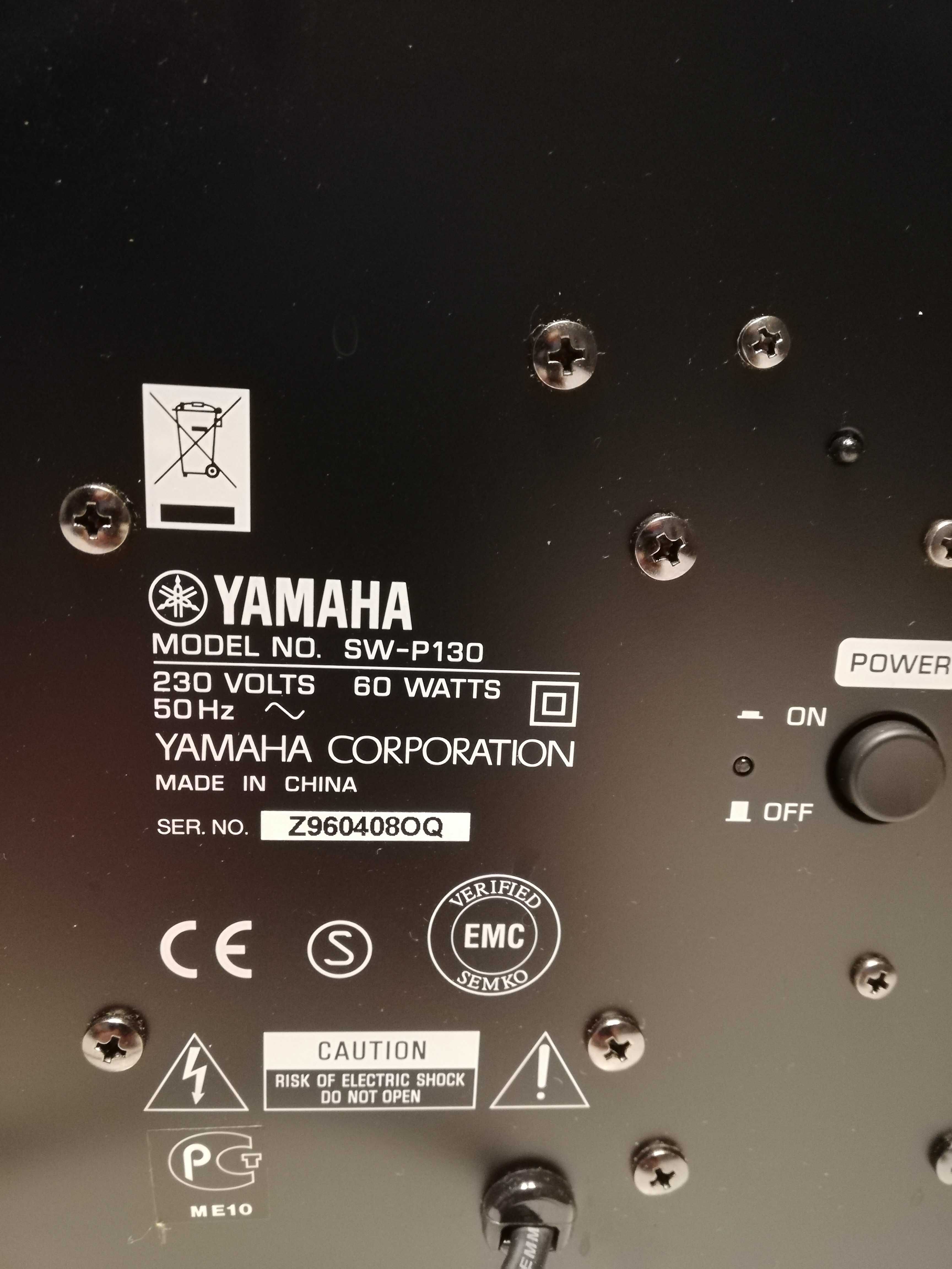 Subwoofer activ Yamaha SW-P130 (amplif incorporat) - 60 Watt/Impecabil