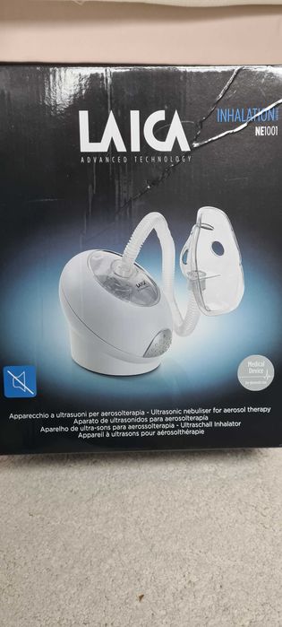 Aparat aerosoli cu ultrasunete LAICA NE1001, silentios, 15ml, alb