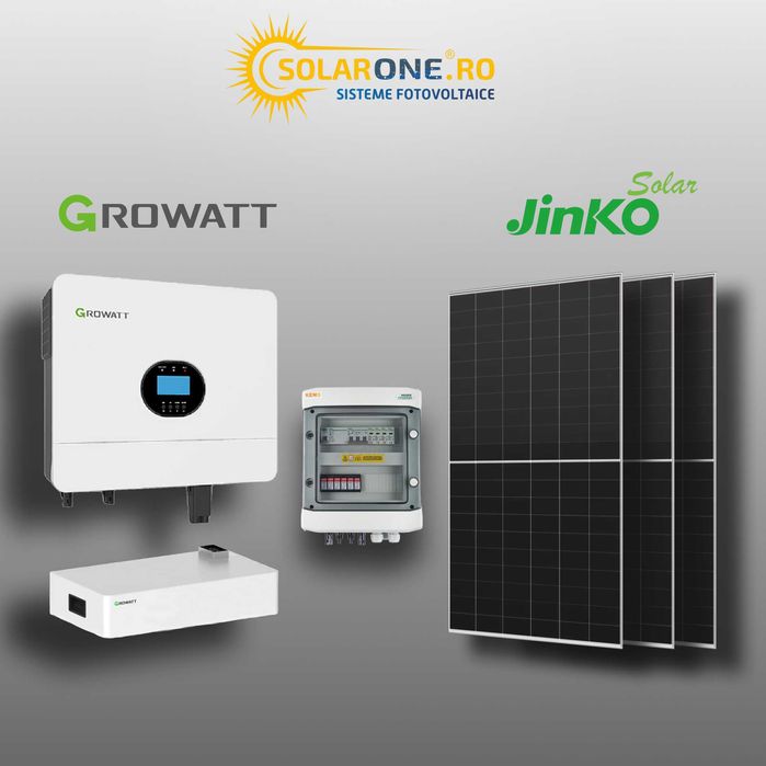 Kit Fotovoltaic de 6 kW monofazat off-grid & Acumulator 5 kWh