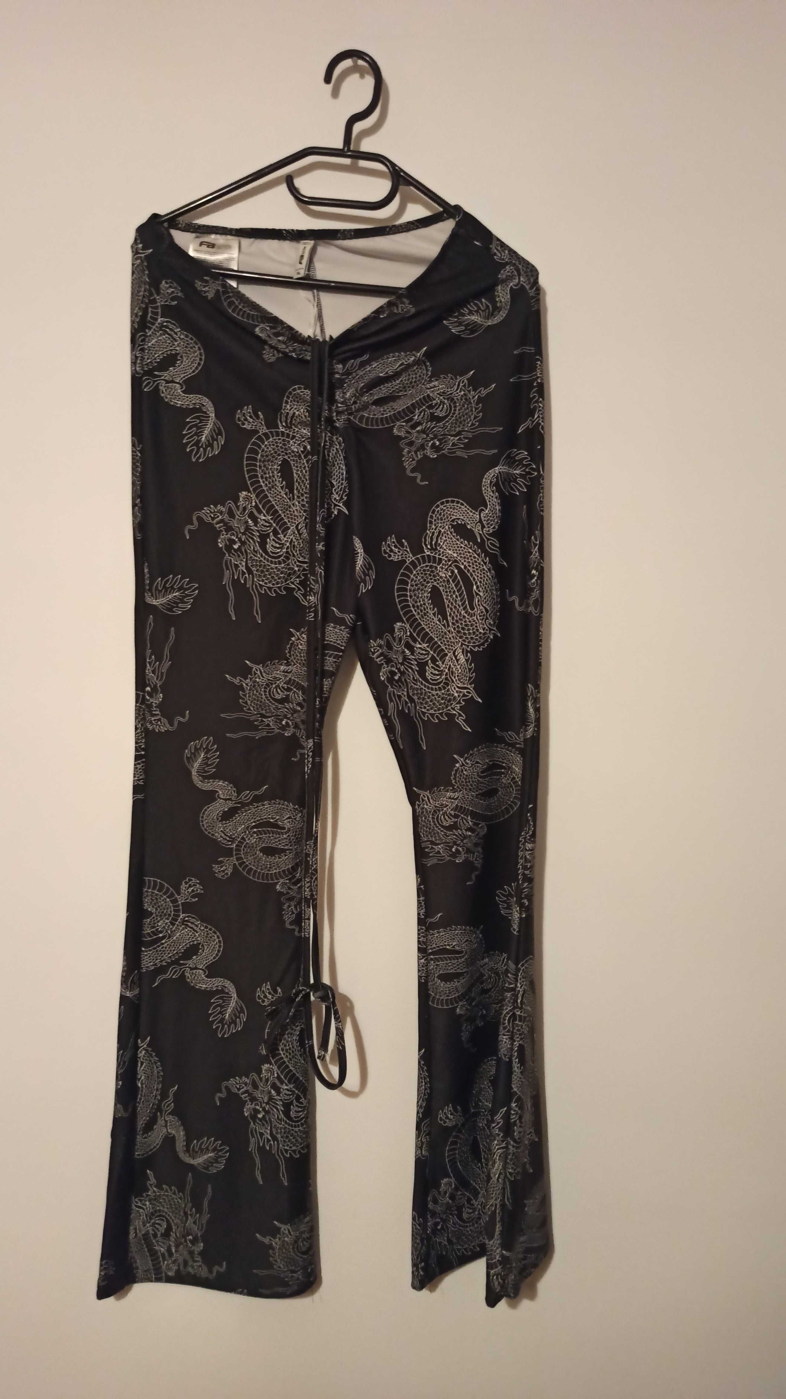 Pantaloni cu model japonez dragon