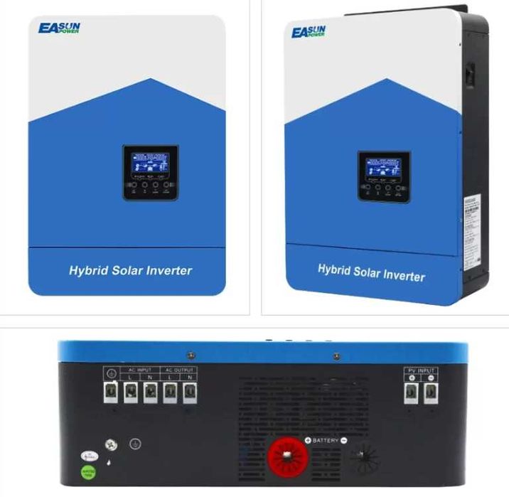 Invertor Easun SMH II 2.2KW 12V sinus pur hibrid MPPT 60A