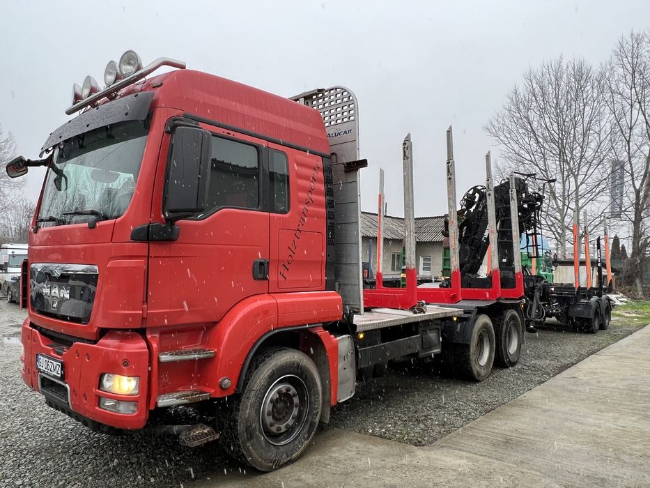 Camion forestier Man 540 cai euro 5 import Germania, nelucrat in RO