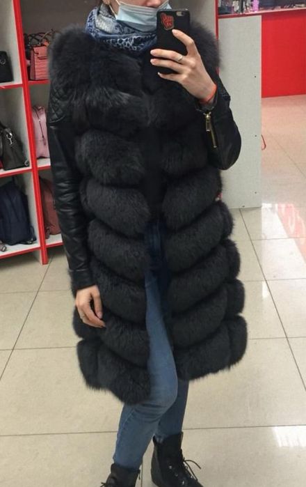 Жилетка натуральный песец