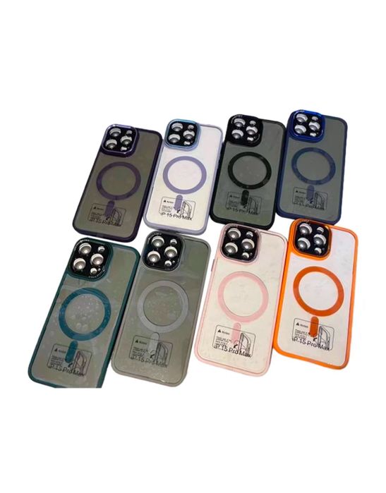 Iphone 13/14/15/16/17/PRO/MAX/PLUS/AIR Husa Magsafe Camera Shild Tran